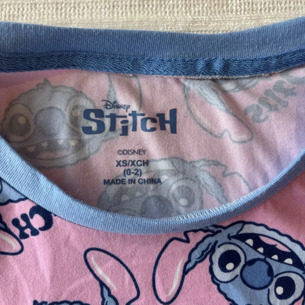 Disney Lilo & Stitch Pink Sleep Shirt Nightgown Womens XS LZ35921GA - Picture 6 of 9